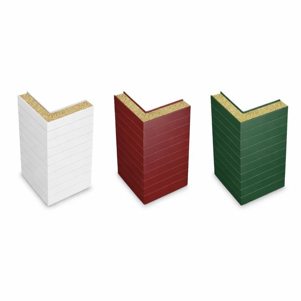 Угловой узел при горизонтальной раскладке